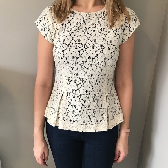 halogen peplum top